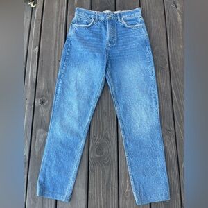 Reformation Stardust Jeans Denim High Rise Straight Leg
Button Fly